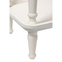 Mobilier de chambre à coucher sur mesure Table centrale en bois bureau Table d'appoint en bois rustique blanche Table de chevet Table d'appoint avec repose-pieds Décoratif