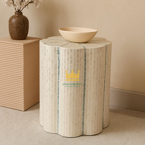 Mesa Auxiliar Hexagonal Moderna Multifuncional de Nácar para Sala de Estar, Muebles de Lujo de Vietnam a Precio Económico - Product Image 3