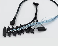 Kabel Data Server HDD Raid 00KF472 untuk MOLEX 12G Mini SAS CABLE 2 SFF-8643 ke 8 SAS SATA 8482