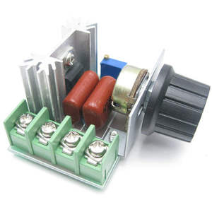Regulador Electrónico de Potencia <span class=keywords><strong>SCR</strong></span> Monofásico de <span class=keywords><strong>2000W</strong></span> con Entrada de 220V y Capacidad Máxima de <span class=keywords><strong>2000W</strong></span> - Product Image 1