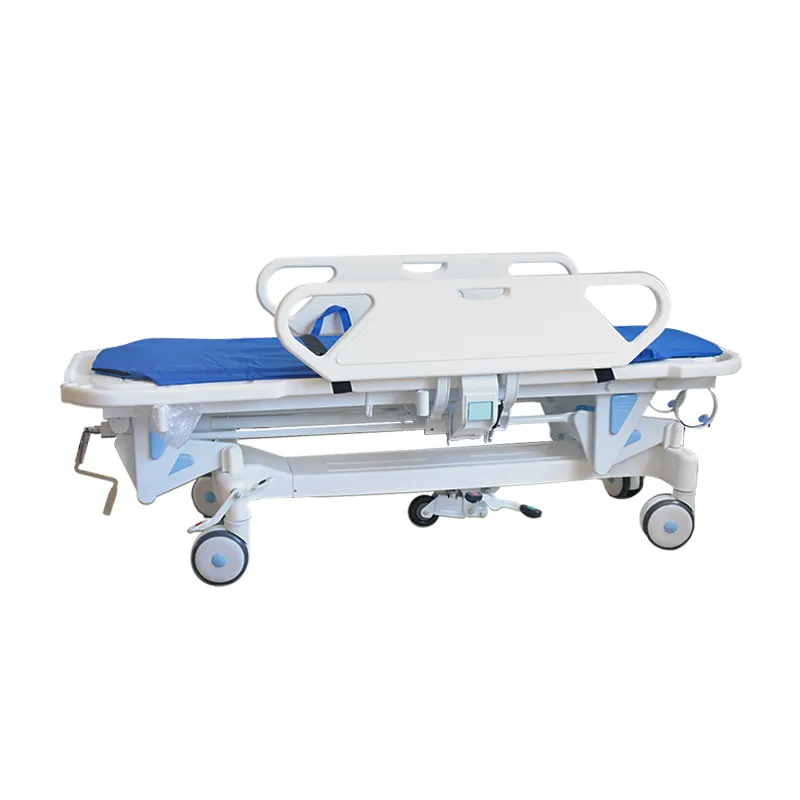 Civière manuelle d'hôpital d'urgence Chariot de transfert de civière de transport de patients lit d'hôpital