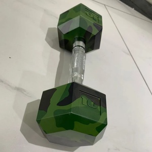 Manubri Esagonali in Ghisa con Impugnatura in Metallo, Camouflage PEV, Produzione Personalizzata all'Ingrosso - Product Image 1