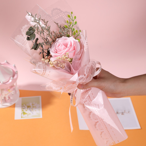 <span class=keywords><strong>Mini</strong></span> Ramo de <span class=keywords><strong>Rosas</strong></span> Artificiales <span class=keywords><strong>Preservadas</strong></span>, Regalo Creativo de Cumpleaños, Regalos para el Día de San Valentín - Product Image 2