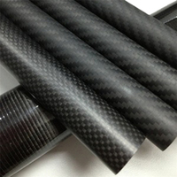 50mm 40mm 35mm 16mm 13mm 10mm 3K Tube en fibre de carbone sergé plaine personnalisée