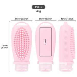 Botella de Viaje Reutilizable de Silicona Multifuncional de 100 ml, Fácil de Apretar, para Ensaladas, Champú y Lociones - Product Image 3