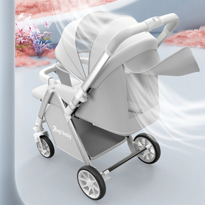 <span class=keywords><strong>Poussette</strong></span> bébé multifonction légère avec sièges bidirectionnels confortables Conception facile à plier et porte-bébé bidirectionnel Nouveau design - Product Image 4