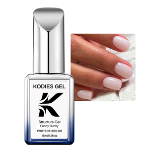 KODIES GEL Base Gel Caoutchouc Structurel, Fournitures <span class=keywords><strong>pour</strong></span> Ongles, Gel de Couleur Base Blanc Laiteux Funny Bunny, <span class=keywords><strong>Vernis</strong></span> Gel Personnalisable avec Logo <span class=keywords><strong>pour</strong></span> Manucure - Product Image 4