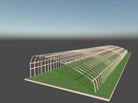 Serre agricole économique FM, serre pour la culture de légumes, couverture en plastique