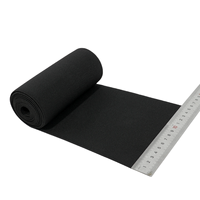 Bande élastique réglable en polyester + latex noir souple extra large de 25 mm de largeur, tissée de 15 cm, pour la correction du dos