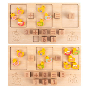 Gioco di Pesca in Legno Montessori con Anatre, Giocattolo Educativo per Contare e Abbinare Numeri, Gioco di <span class=keywords><strong>Matematica</strong></span> per lo Sviluppo della Motricità Fine per Bambini dai 3 Anni in Su - Product Image 2