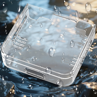 Étui de protection transparent rigide pour console de jeu Miyoo Flip V2 – Coque de remplacement et accessoire