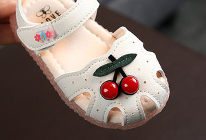 Sandali per Bambine con Decorazione a <span class=keywords><strong>Ciliegia</strong></span>, Punta Chiusa, Scarpe Estive da Principessa per Neonati e Bambine Piccole, Taglie 15-30 - Product Image 5