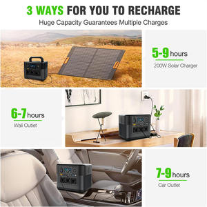 Centrale électrique portable <span class=keywords><strong>1000w</strong></span> prix usine générateur <span class=keywords><strong>solaire</strong></span> à batterie LiFePO4 à décharge élevée avec <span class=keywords><strong>kit</strong></span> de panneau pour <span class=keywords><strong>camping</strong></span> à domicile RV - Product Image 4