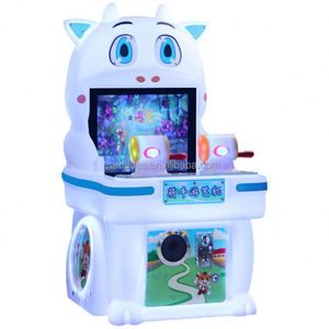 Machine de jeu vidéo d'arcade à monnayeur pour enfants, avec jeux de pêche, de course automobile, de course, de combat de rue et de vol, et fonction de récompense - Product Image 2