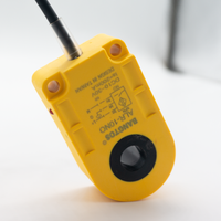 Capteur de proximité inductif annulaire industriel IP67 pour la détection de métaux et de petites billes d'acier, résolution 1 mm, sensibilité réglable