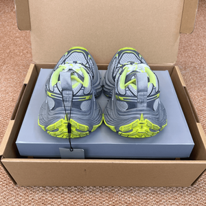 Zapatillas Deportivas Gruesas de Malla Amarilla Neón Gris, Transpirables, Estilo Urbano, con Plataforma - Product Image 5