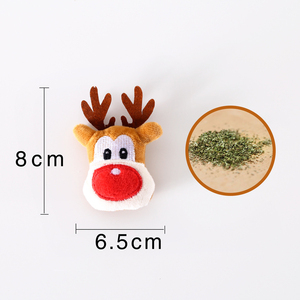 Navidad hombre mascota <span class=keywords><strong>Catnip</strong></span> cachorros de peluche juguetes para perros gatos Kit juguetes suaves para limpiar los dientes juego de juguetes de Navidad - Product Image 5