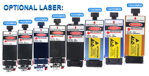 2 en 1 Haute Précision Cnc 3018 Max 3 Axis <span class=keywords><strong>Mini</strong></span> Cnc Wood Router Laser Full Metal Frame Wood Router Kit - Product Image 6