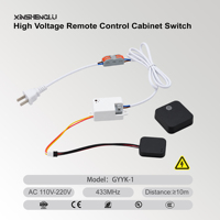 Control Remoto para Gabinete, Interruptor de 433MHz AC110V-220V 300W, Controlador de Tira LED, Sensor de Puerta, Sensor de Movimiento Manual, CE RoHS, para Iluminación de Armarios
