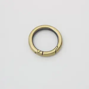 Nolvo World 19mm 25mm 32mm 38mm 50mm 5 Colors Factory Good Price Openable Round Ring For Bags Accessories Spring Gate Ring