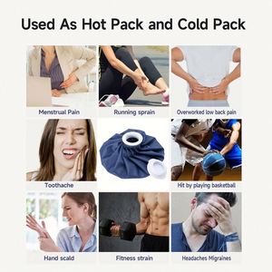 Practical Reusable Cold and Hot Compress <b>Bag</b> for Cold and Hot Treatment and Pain Relief, with Lid, Elastic <b>Compression</b> <b>Bag</b> - Product Image 5