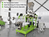 Machine extrudeuse de nourriture pour animaux à double vis, ligne de production automatique et continue à haute efficacité pour aliments pour chiens, chats et poissons, pour usine