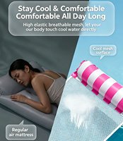 Meilleures ventes transfrontalières : Matelas flottant gonflable pour adulte, pliable, avec dossier, à rayures, pour une personne, Zhejiang