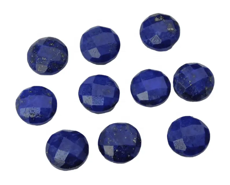 Blue Lapis Lazuli Faceted Gemstone Round shape Size 8x8mm to 15x15mm Loose Blue Lapis Lazuli Rose cut jewelry making stone