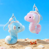 Feiya Adorables jouets en peluche animaux marins porte-clés et pendentifs pour sac à dos : Pieuvre, Hippocampe, Étoile de mer, Narval – Thème Aquarium, Halloween