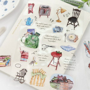 1 foglio per confezione, serie Snippets of Life, adesivi botanici di ispirazione vintage per bullet journal. - Product Image 3