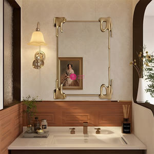 Yicheng Beauty vente en gros de miroir de dressing mural haute définition de style français miroir de cheminée de table irrégulière à vendre - Product Image 4