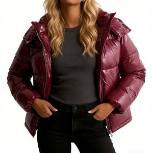 Manteau d'hiver à capuche en coton épais, couleur unie, résistant au froid, vêtements en coton haut de gamme, vêtements d'extérieur pour femmes, mode - Product Image 3