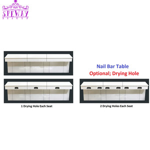 MESA DE MANICURA triple, muebles para salón de manicura - Product Image 1