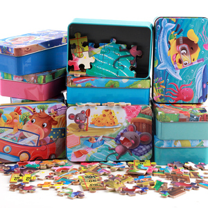 Vente <span class=keywords><strong>en</strong></span> gros de jouets éducatifs Montessori pour enfants taille personnalisée douze signes du zodiaque <span class=keywords><strong>chinois</strong></span> dessin animé boîte <span class=keywords><strong>en</strong></span> bois et <span class=keywords><strong>fer</strong></span> Puzzles bricolage - Product Image 3