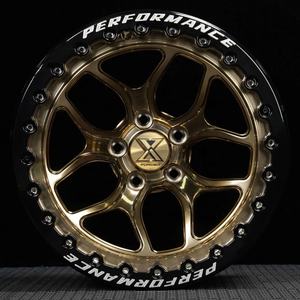 Jante de roue forgée XJ Beadlock Drag Racing pour M2 M3 M4 M5 Cayenne 718 911 711 918 Cayman Taycan Carrera GT 5x112 5x120 - Product Image 3