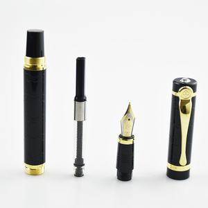 Bolígrafo de Metal Clásico Negro de Alta Gama, Marca de Fábrica, Producto Único, de Lujo para Hombre, con Botella de Tinta - Product Image 2