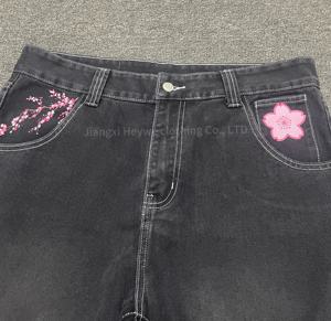 Nuovo stile all'ingrosso di alta qualità su misura cotone <span class=keywords><strong>Jeans</strong></span> larghi da uomo pantaloni della tuta da uomo pantaloni di <span class=keywords><strong>Jeans</strong></span> - Product Image 2