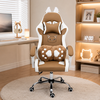 Fauteuil de Gaming en Gros, Pivotant et Inclinable, avec Accoudoirs à Oreilles de Chat, pour Joueurs d'Ordinateur