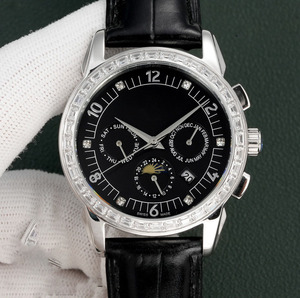 Reloj Mecánico de Lujo con Movimiento Lunar, Resistente al Agua, con Cristal en la Esfera - Product Image 4