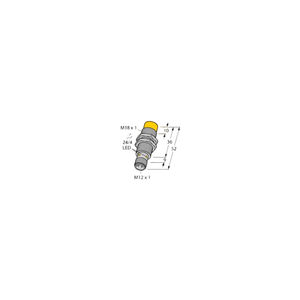 חיישן קירבה מתקדם <span class=keywords><strong>TURCK</strong></span> NI14-M18-VP6X-H1141 מותקן מראש ועמיד ליישומים ניידים ורחיצים קשים - Product Image 2