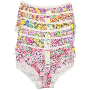 Хит продаж, женские сексуальные кружевные хлопковые трусики высокого качества, оптовая цена, модные женские трусики большого размера 3XL - Product Image 6