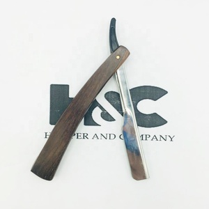 Navaja de Barbero Profesional con Mango de Madera de Nuevo Diseño, Empaque con Logotipo de Salón, Navajas de Acero Inoxidable con Diseño Personalizado - Product Image 6