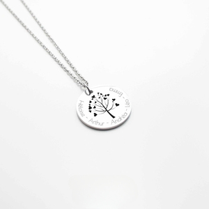 Collar de árbol genealógico con piedra de nacimiento para el Día de la madre, joyería personalizada para mamá, anuncio de embarazo - Product Image 3