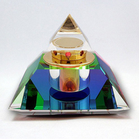 Schwarz Pyramide Kristall Männer Parfüm Flasche Für Corporate Geschenke