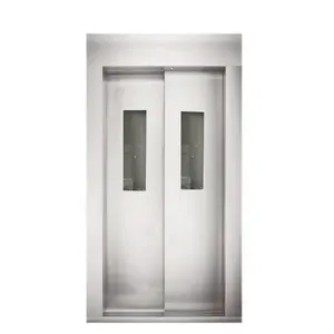 Zowee 304 נירוסטה דלת הכניסה מעלית דלת פנל עם זכוכית מעלית דלת מחיר