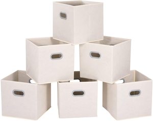 Fabric Foldable Storage Cubes Organization Bins  Great for Home Organization Cube Storage Bins