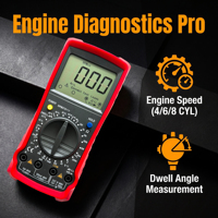Multitester Penggunaan Industri Pengukur Sudut Tertutup Multimeter Perbaikan Otomatis Meteran Dioda Kecepatan Layar 4 Digit 750V