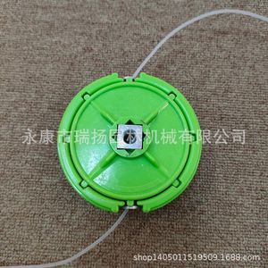 Tête de coupe-herbe M10 en plastique bleu-vert avec alimentation automatique de fil pour pièces de tondeuse à gazon - Product Image 4