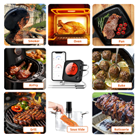 Termometer Daging Oven Dapur Pintar Digital BFOUR Pemenang Red Dot Award BBQ Grill 3 Probe OEM/ODM ABS untuk IP67 Temperatur