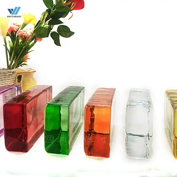 Высококачественный прозрачный и цветной стеклянный блок/стеклянный кирпич